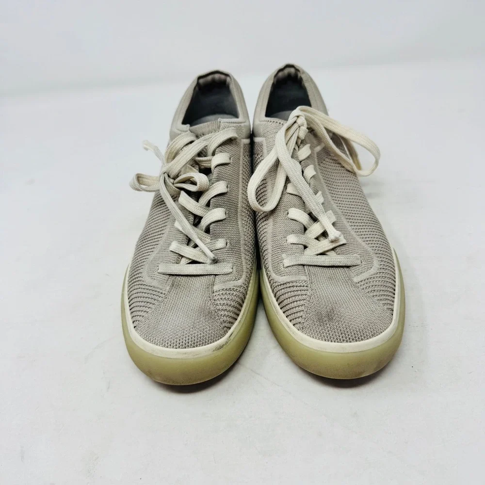 Rothy's Lace Up Sneakers Gray Size 8‎ Sustainable Knit Low Top Earthy Coastal